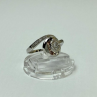 925 Sterling Silver CZ Ring Size 6.5 Italy