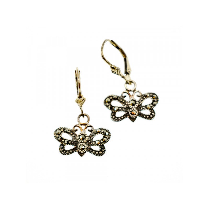 Vintage 925 Sterling Silver Marcasites 