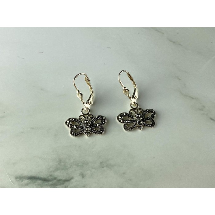 Vintage 925 Sterling Silver Marcasites 