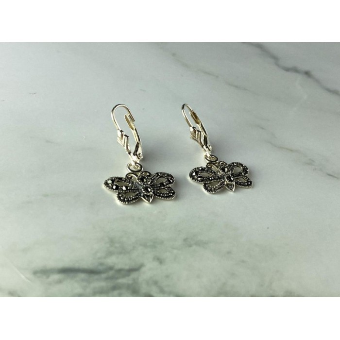 Vintage 925 Sterling Silver Marcasites 