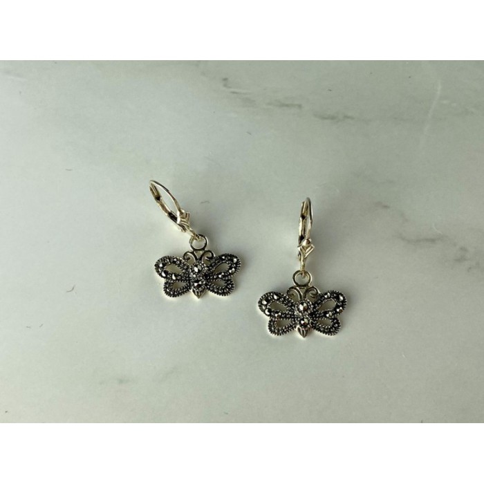 Vintage 925 Sterling Silver Marcasites 