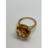 10K YELLOW GOLD RING CITRINE  SIZE 6