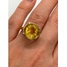 10K YELLOW GOLD RING CITRINE  SIZE 6