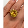 10K YELLOW GOLD RING CITRINE  SIZE 6
