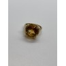 10K YELLOW GOLD RING CITRINE  SIZE 6