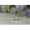 14K YELLOW GOLD PEARL & DIAMONDS EARRINGS
