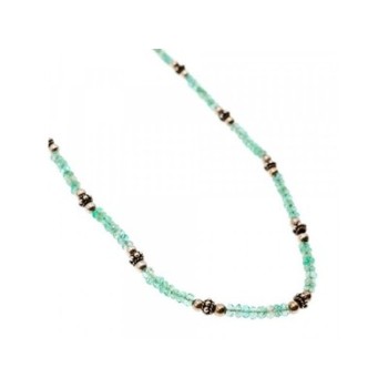 925 Sterling Silver Green Jade Necklace