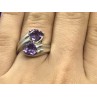 925 Sterling Silver Amethyst Ring Size 6.5