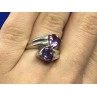 925 Sterling Silver Amethyst Ring Size 6.5