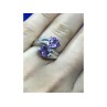 925 Sterling Silver Amethyst Ring Size 6.5