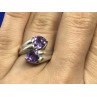 925 Sterling Silver Amethyst Ring Size 6.5