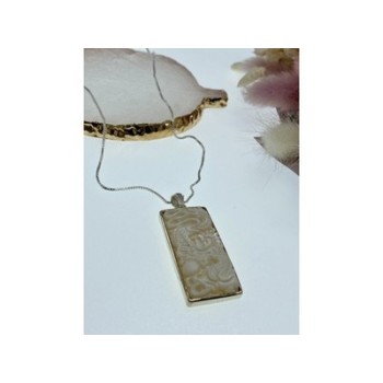 925 Sterling Silver Ivory Chain with Pendant