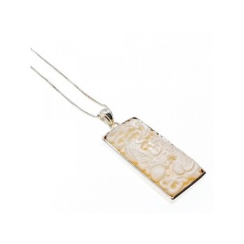 925 Sterling Silver Ivory Chain with Pendant