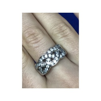 925 Sterling Silver CZ Ring Size 8.5
