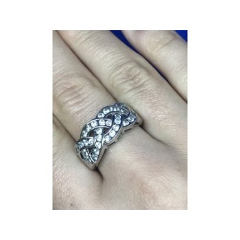 925 Sterling Silver CZ Ring Size 8.5