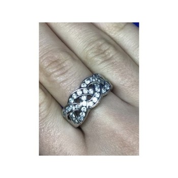 925 Sterling Silver CZ Ring Size 8.5