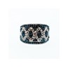 925 Sterling Silver Blue & White CZ Ring Size 7.5