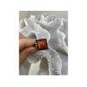 925 STERLING SILVER AMBER & GARNET RING SIZE 8.5