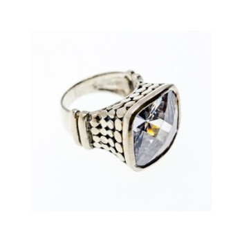 925 Sterling Silver CZ Ring Size 6.5