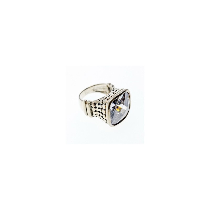 925 Sterling Silver CZ Ring Size 6.5