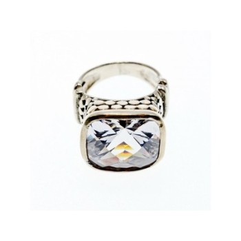 925 Sterling Silver CZ Ring Size 6.5