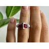 925 Sterling Silver Pink Spinel Ring Size 5.5