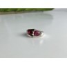 925 Sterling Silver Pink Spinel Ring Size 5.5