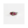925 Sterling Silver Pink Spinel Ring Size 5.5
