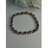 925 Sterling Silver Amethyst Fas Bracelet Length 7.5
