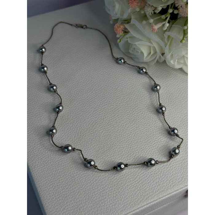925 Sterling Silver Beautiful Necklace Length 17 Inch