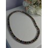 925 Sterling Silver Italy Milor Multicolor Agate Necklace Length 17 Inch