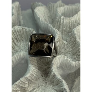 925 STERLING SILVER BROWN TOURMALINE RING SIZE 7