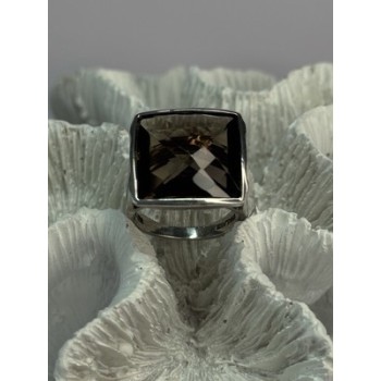 925 STERLING SILVER BROWN TOURMALINE RING SIZE 7