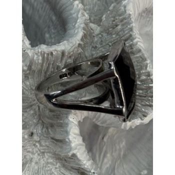 925 STERLING SILVER BROWN TOURMALINE RING SIZE 7