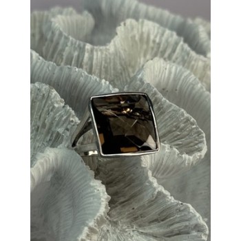 925 STERLING SILVER BROWN TOURMALINE RING SIZE 7