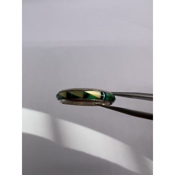 Adeline 925 Sterling Silver Agate Band Ring Size 7