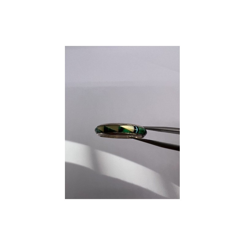 Adeline 925 Sterling Silver Agate Band Ring Size 7