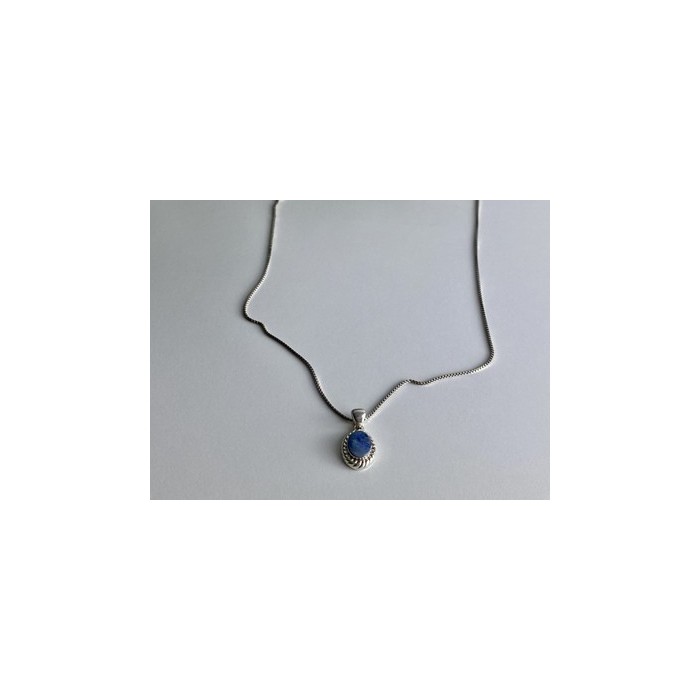 925 Sterling Silver Opal Chain With Pendant