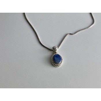 925 Sterling Silver Opal Chain With Pendant