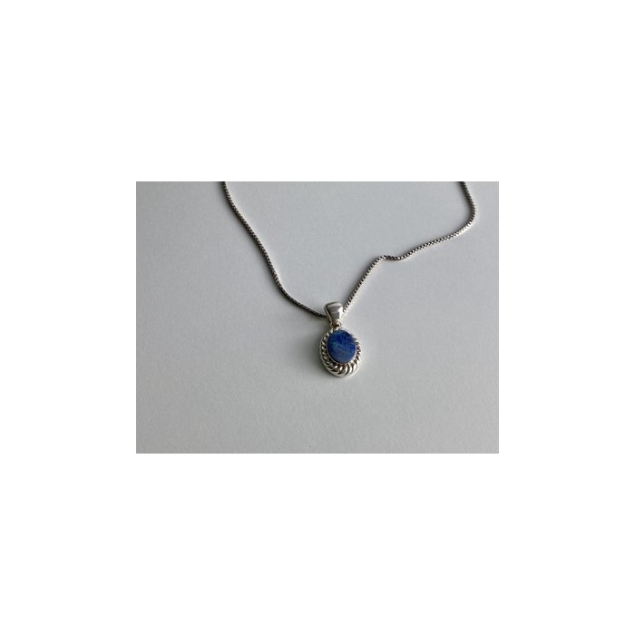 925 Sterling Silver Opal Chain With Pendant