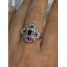 925 STERLING SILVER PINK SPINEL RING SIZE 5