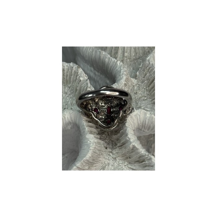 925 STERLING SILVER PINK SPINEL RING SIZE 5