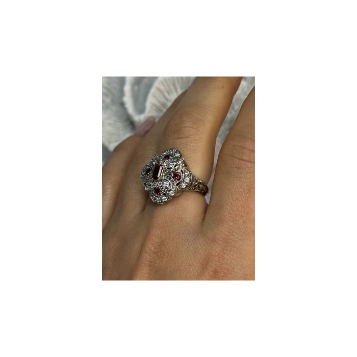 925 STERLING SILVER PINK SPINEL RING SIZE 7.5
