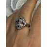 925 STERLING SILVER PINK SPINEL RING SIZE 7.5