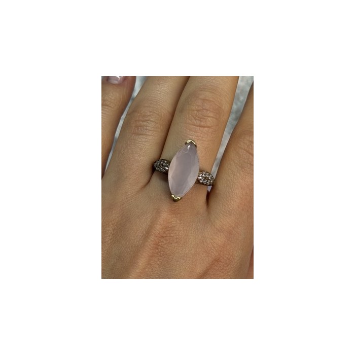 925 Sterling Silver Alpanite & CZ Ring Size 10.5