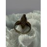 925 Sterling Silver Alpanite & CZ Ring Size 10.5