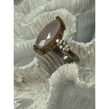 925 Sterling Silver Alpanite & CZ Ring Size 10.5