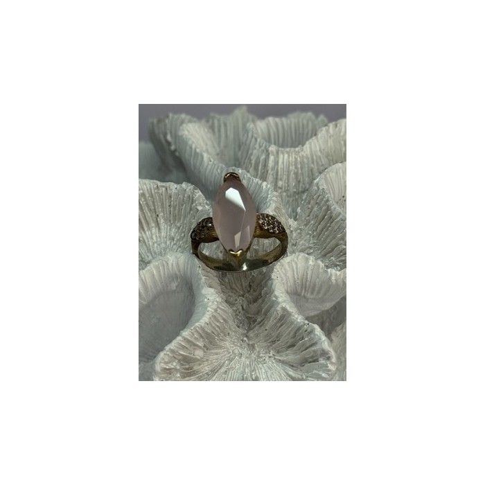 925 Sterling Silver Alpanite & CZ Ring Size 10.5