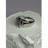 925 Sterling Silver CZ Men's Ring Size 12