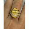 925 STERLING SILVER YASHMA & CITRINE RING SIZE 8